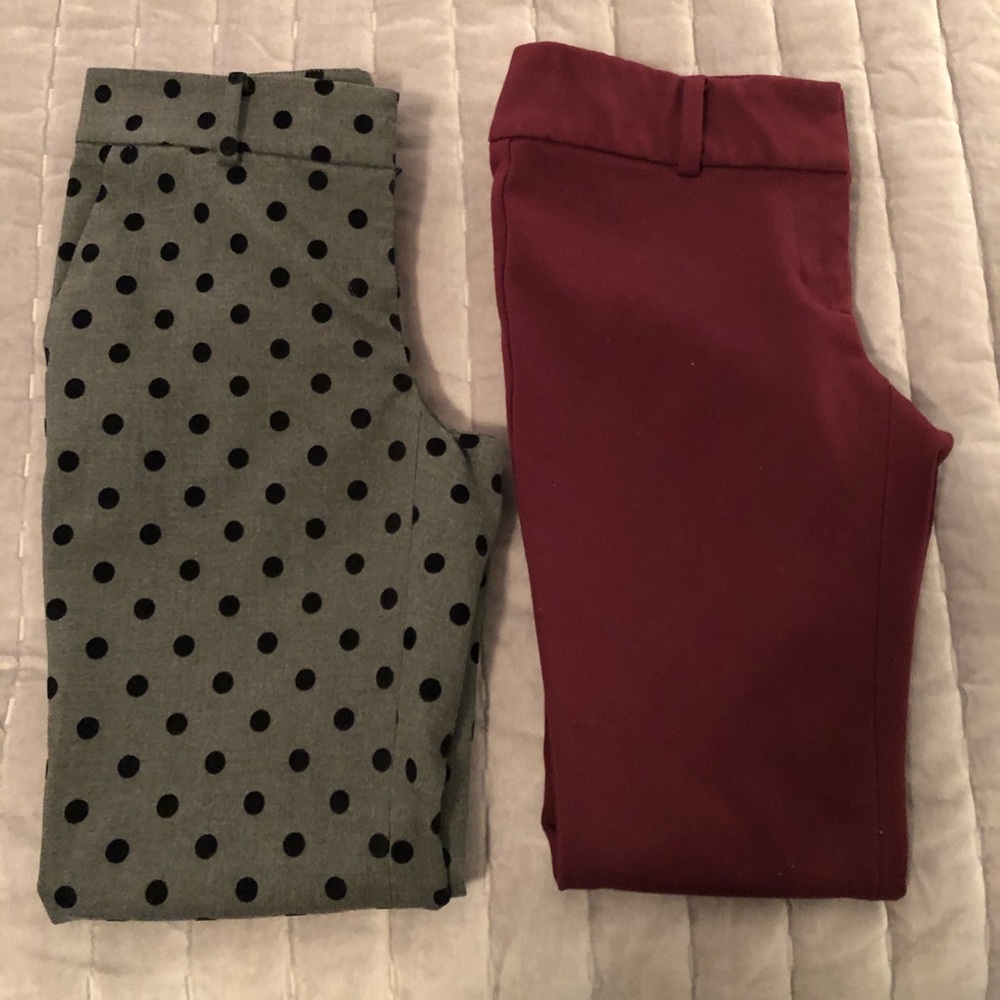 2 Ann Taylor crop 00 petite pants